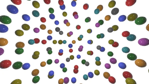 Animation Von Glänzenden Farbigen Bällen Für Kinder Illustration — Stockfoto