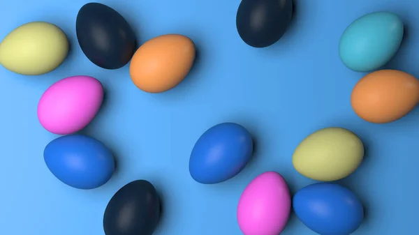 Huevos Colores Para Una Festividad Religiosa Pascua Ilustración —  Fotos de Stock
