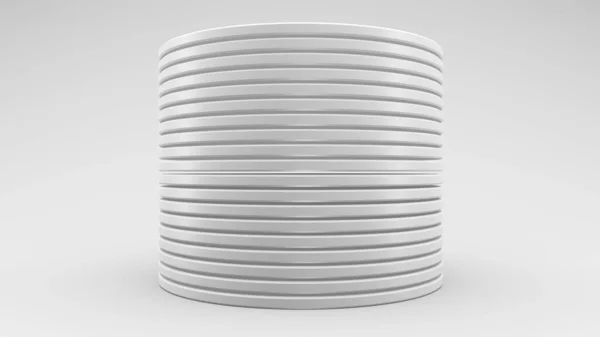 Illustration White Discs White Background — Stock Photo, Image