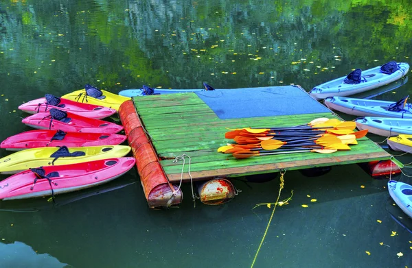 Kayaks en alquiler — Foto de Stock