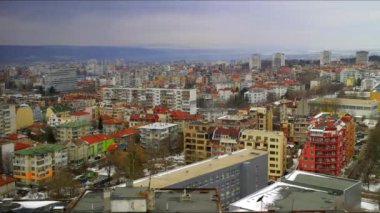 Cityscape Varna şehir, Bulgaristan hızlandırılmış video üzerinde