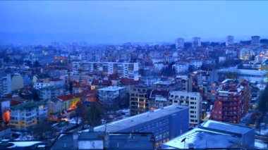 Varna şehir, Bulgaristan hızlandırılmış video üzerinde güzel cityscape