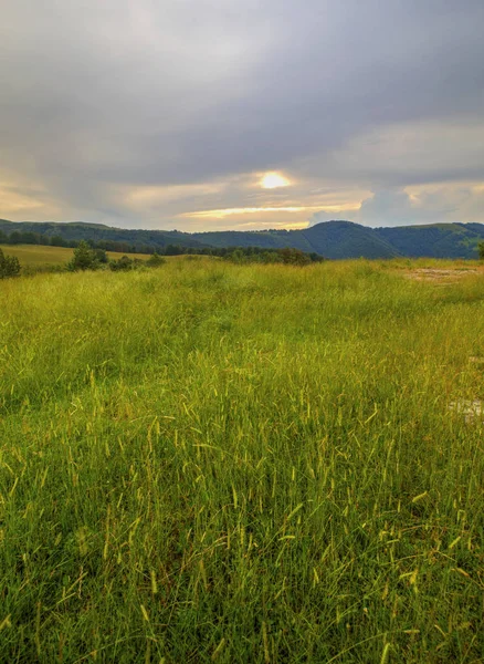 Vackert bergslandskap Stockbild