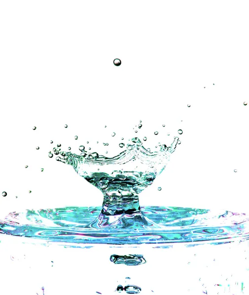 흰색 배경에 고립 된 다채로운 액체 스플래시 — 스톡 사진