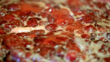 Yemek lezzetli çilek reçeli