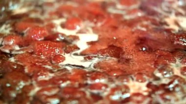 Yemek lezzetli çilek reçeli