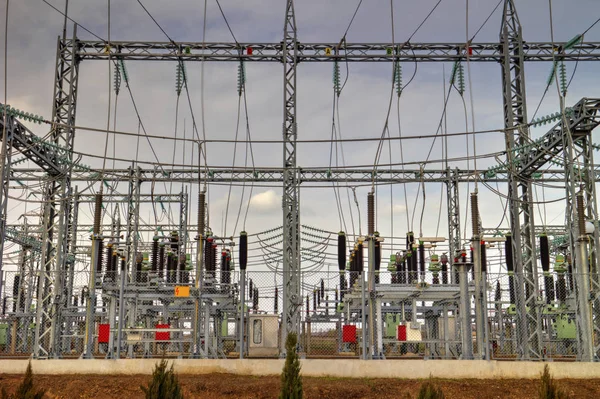 High voltage switchyard — Stock Photo, Image