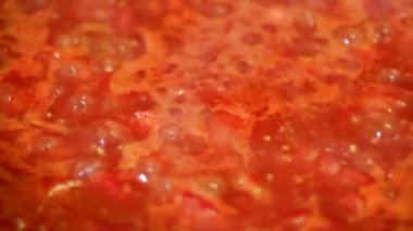 Yemek lezzetli domates sosu