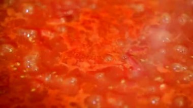 Yemek lezzetli domates sosu