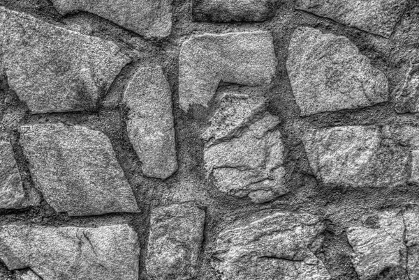 Şık taş duvar arka plan siyah ve beyaz — Stok fotoğraf