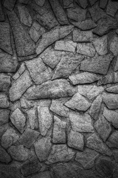 Stylish Stone Wall Background Black White — Stock Photo, Image