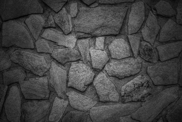 Fondo Pared Piedra Con Estilo Blanco Negro — Foto de Stock