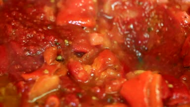 Domates ve biber portre taze sebze - yemek