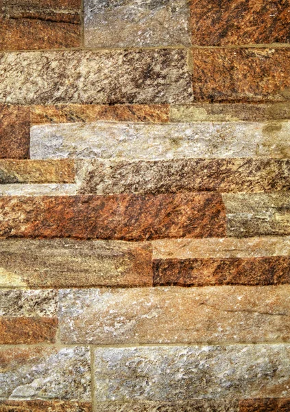Ein Hintergrund Aus Bunten Steinmauern Nahaufnahme — Stockfoto