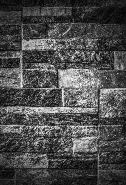 Background Stone Wall Black White Close View — Stock Photo, Image