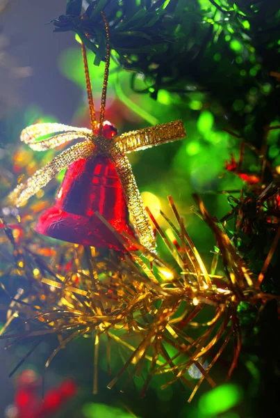 Красочный Фон Красивого Новогоднего Украшения Крупным Планом — стоковое фото
