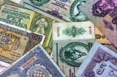 İkinci Dünya Savaşı 'ndan kalma Avrupa ülkelerinin kullanılmış banknotlarının geçmişi