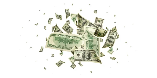 Money falling. American money. Washington american cash, usd background. — Stock Photo, Image