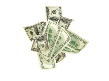 Para geçmişi. Amerika 'nın yüz doları. Nakit para düşüyor..