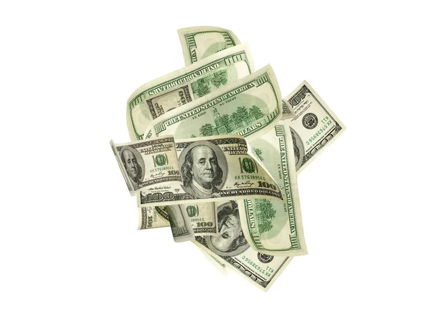 A nota do dólar. Dinheiro americano de Washington. Caindo usd dinheiro de volta — Fotografia de Stock