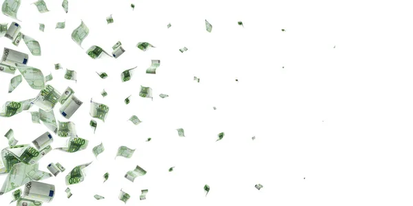 Money falling. Banknote falling isolated textures on white background. — Stock Photo, Image