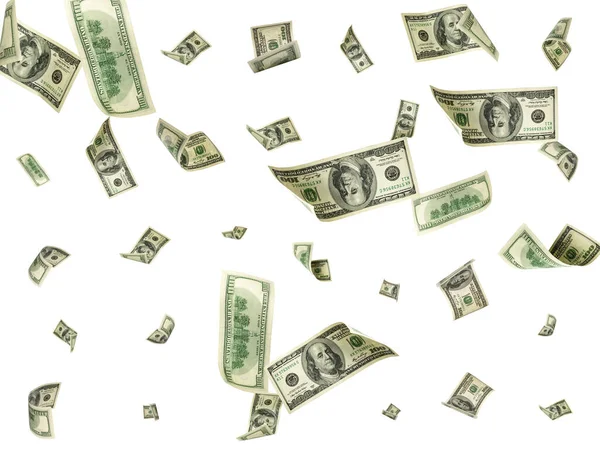 Money falling. American money. Washington american cash, usd background. — Stock Photo, Image