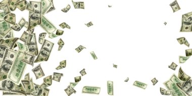 Dolar faturası. Washington Amerikan parası. Usd para arka plan. Düşen para.