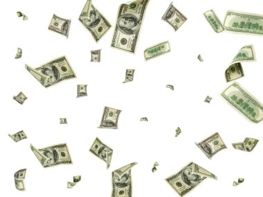Para geçmişi. Amerika 'nın yüz doları. Nakit para düşüyor..