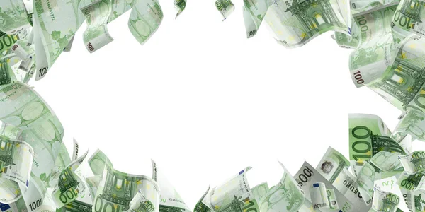 Avro banknotu arka planda izole edilmiş. Avrupa para faturası. İş parası