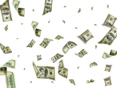 Para geçmişi. Amerika 'nın yüz doları. Nakit para düşüyor..
