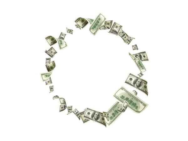 Us dollar bill. Washington american cash. Falling usd money background. — Stock Photo, Image