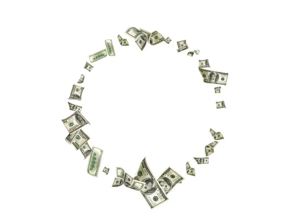 Geld valt. Amerikaans geld. Washington Amerikaans geld, USD achtergrond. — Stockfoto