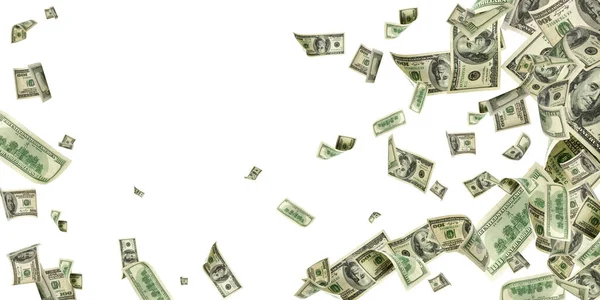 Money falling. American money. Washington american cash, usd background. Stock Image