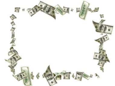 Dolar faturası. Washington Amerikan parası. Usd para arka plan. Düşen para.