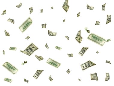 Dolar faturası. Washington Amerikan parası. Usd para arka plan. Düşen para.