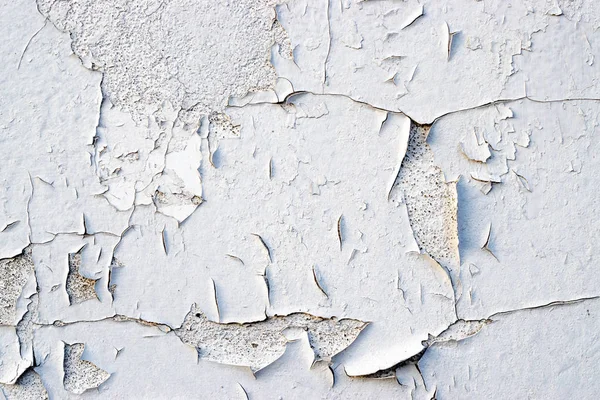 Peeling wall paint. Old flakes wallpaper, worn texture backgroun — Stock Photo, Image