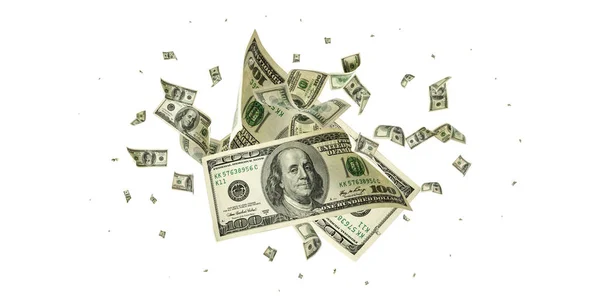 お金の背景。アメリカの百ドル米ドル現金送金ファル — ストック写真