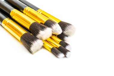 Kozmetik geçmişi. Makyaj için makyaj fırçası izole edildi