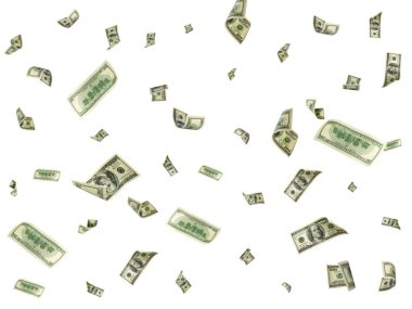 Dolar faturası. Washington Amerikan parası. Usd para arka plan. Düşen para.