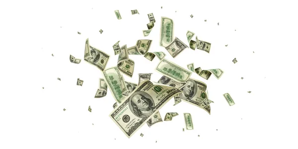 Fondo de dinero. Cien dólares de América. Usd dinero en efectivo cayendo. —  Fotos de Stock