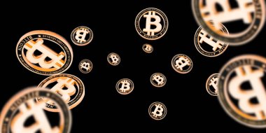 Bitcoin Cash. Altın Düşen Kripto para birimi. Karanlığa düşen paralar. Litecoin, Ethereum Kripto para birimi arkaplanı