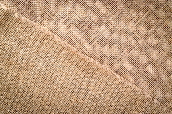 Textura de linho. Lona castanha orgânica natural. Fundo tecido bege. Material de linho pano de fundo — Fotografia de Stock