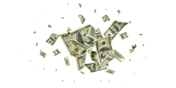 La banconota. Denaro americano di Washington. Caduta usd sfondo denaro. — Foto Stock