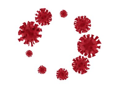 Coronavirus 2019-nCov romanı 3 boyutlu enfeksiyon önleme konsepti. Grip salgını ve Covid-19 gribi salgını gibi tehlikeli grip salgını vakaları. Asya ncov corona virüsü