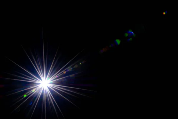 Анотації Вогнів Сонячний Блиск Ефект Спалаху Лінзи Або Світло Зірки — стокове фото