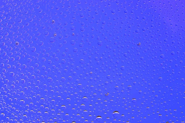 Gotas Água Chuva Molhada Fundo Textura Padrão Vidro — Fotografia de Stock