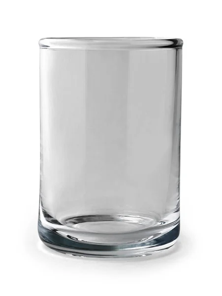 Empty shot glass on white background with clipping path. — Stock Photo, Image