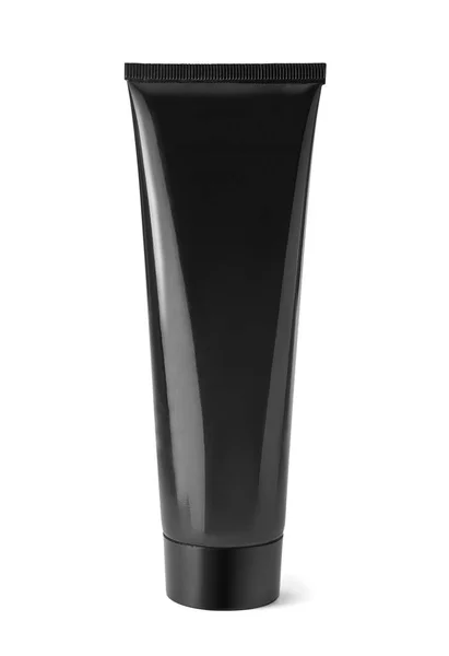 Tüp. Siyah tüp mock-up krem veya izole kırpma yolu beyaz zemin üzerine yapıştırmak için.