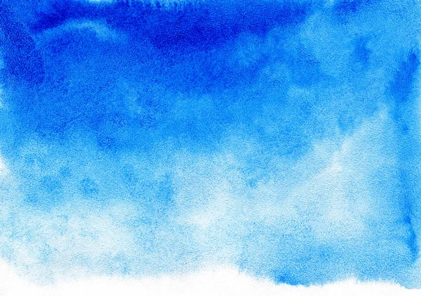 Akwarela. Niebieskim tle akwarela tekstury i tła. — Zdjęcie stockowe