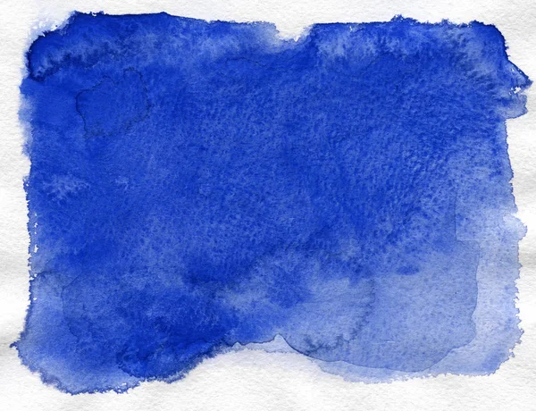 Aquarel. Blauwe aquarel achtergrond voor textures en achtergronden. — Stockfoto
